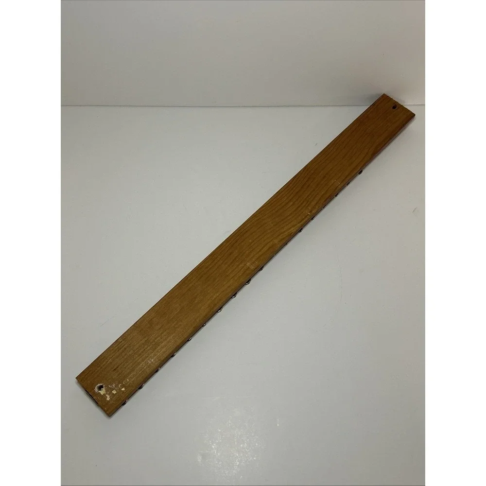 Brass Wood Vintage Tie Scarf Belt Hanger Holder Wall Mount Organizer Nostalgic